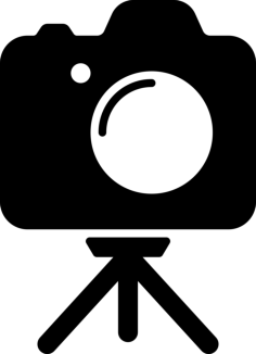 Photo Camera On A Tripod Sketch Svg Vector, Free Vectors File